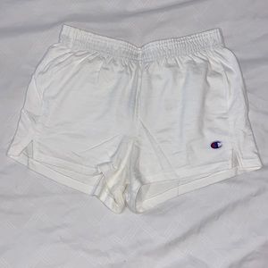 Champion logo shorts
